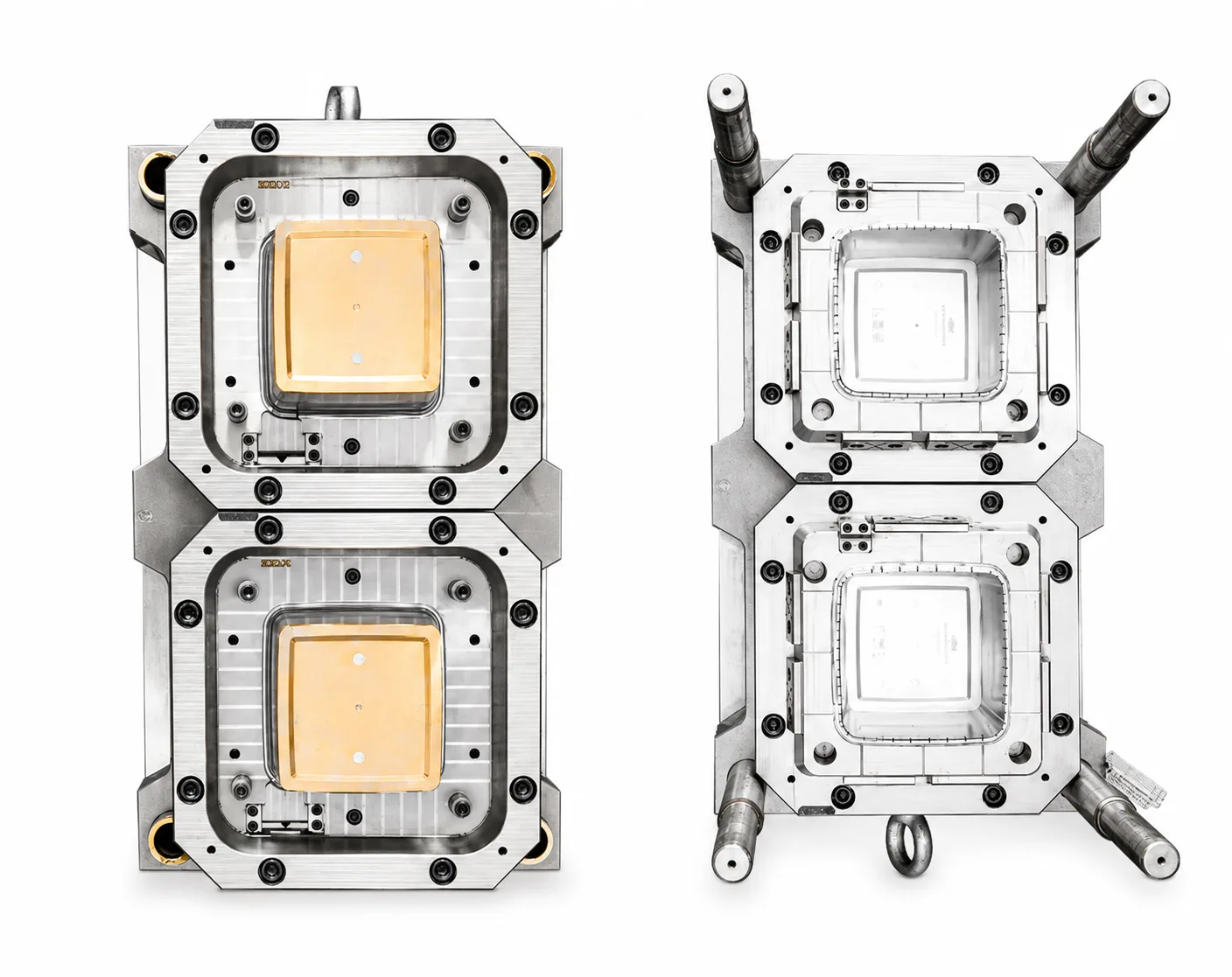 Two-cavity rectangular cheese-container mould reference