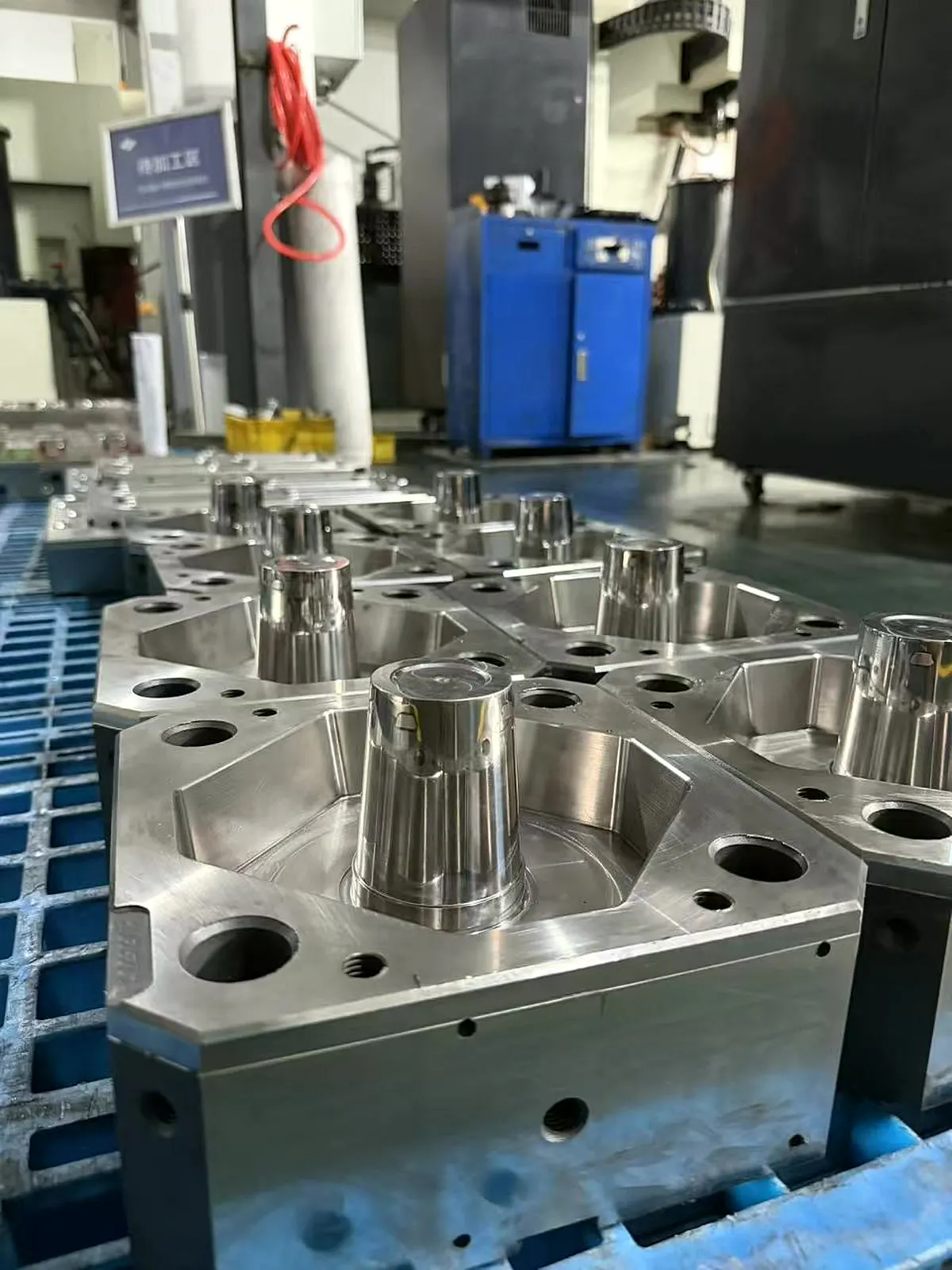 Finished mould cores and inserts ready for dimensional verification