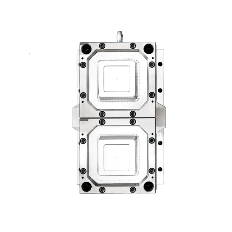 Two-cavity thin-wall food container mould cavity side