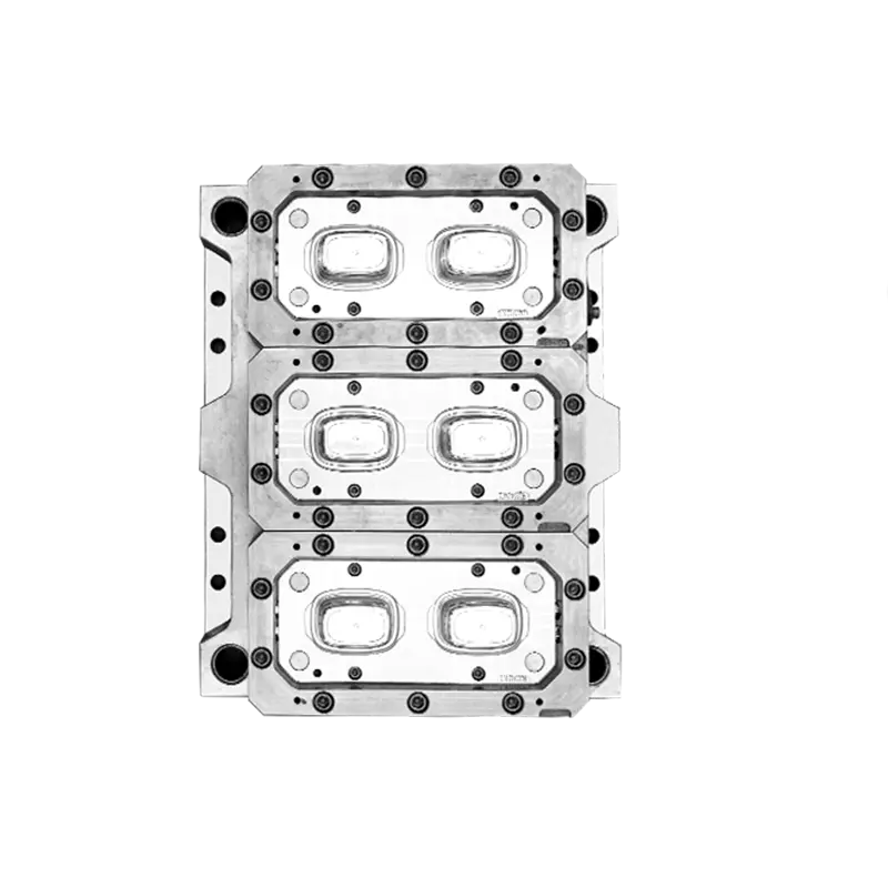 Square food container mould open view